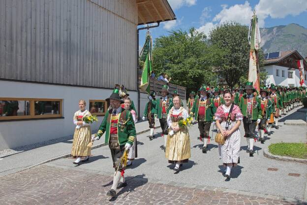 Schützenkompanie Mils beim Bezirksschützenfest in Mils bei Hall - 03.07.2022