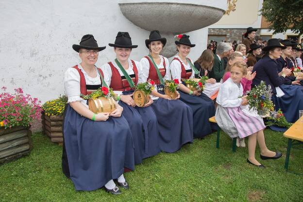 Marketenderinnen aus Oberndorf beim Bezirksmusikfest in Erpfendorf - 31.07.2022