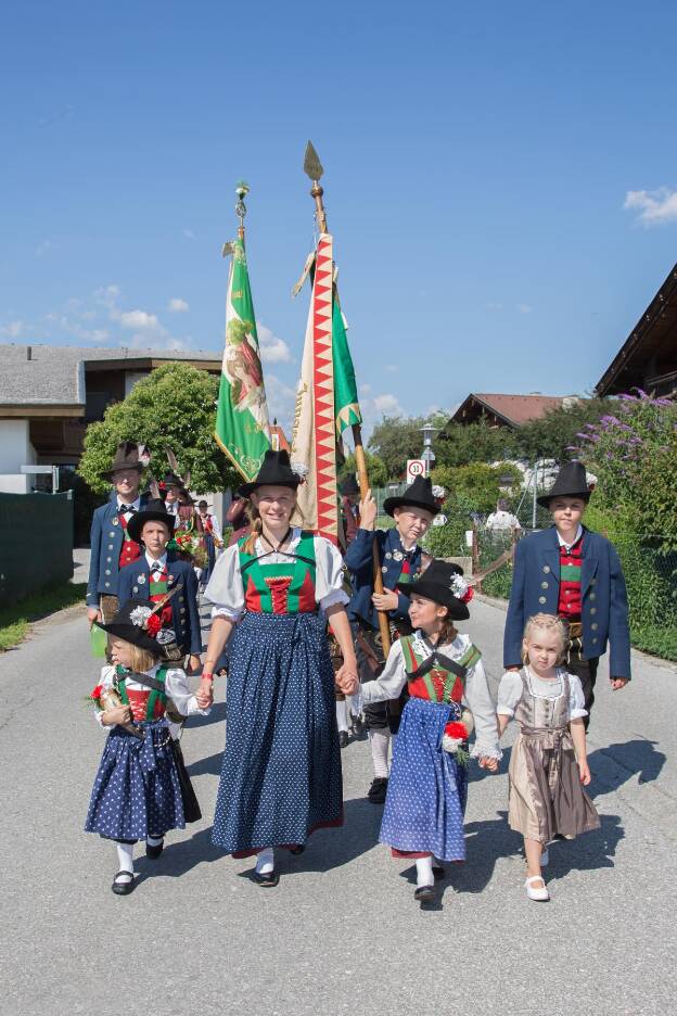 Jungschützen beim Bezirksschützenfest in Mils bei Hall - 03.07.2022