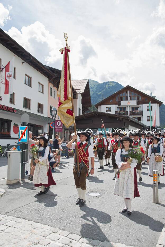 Musikkapelle beim Schützenfest in St. Anton am Arlberg - 07.08.2022