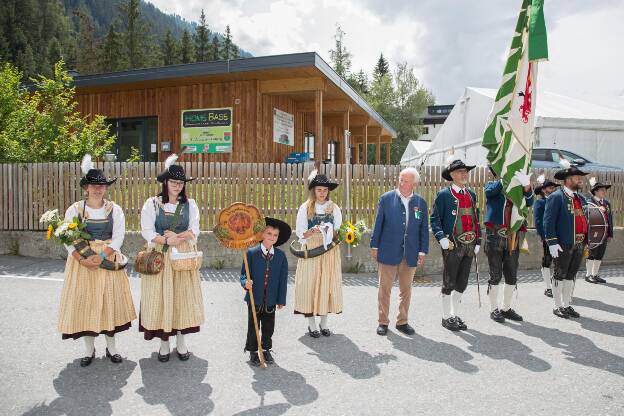 Schützenkompanie Strengen beim Schützenfest in St. Anton am Arlberg - 07.08.2022