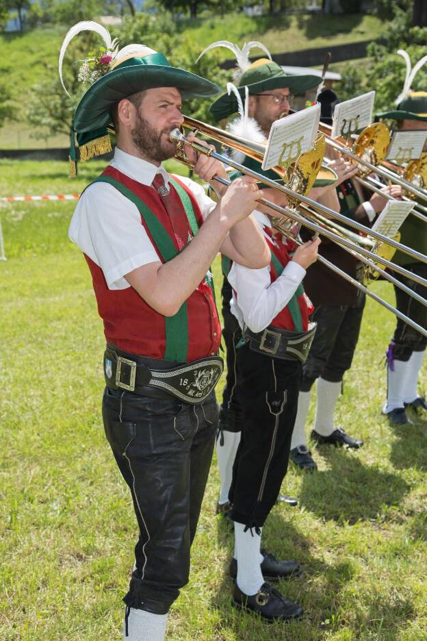 Musikant aus Arzl im Pitztal beim Bezirksmusikfest in Tarrenz - 09.07.2022