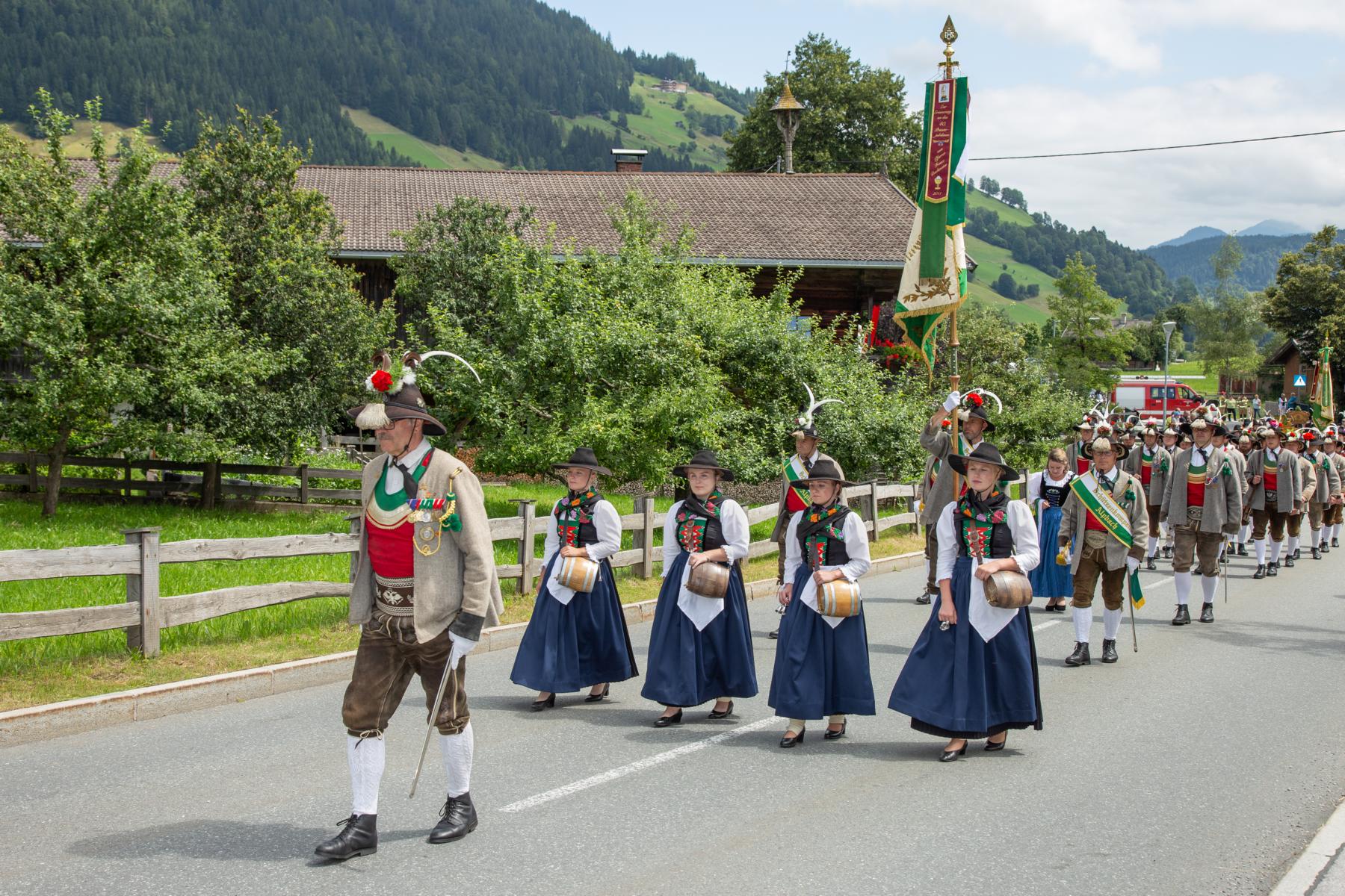 Bataillonsschützenfest Kufstein in der Wildschönau am 14.07.