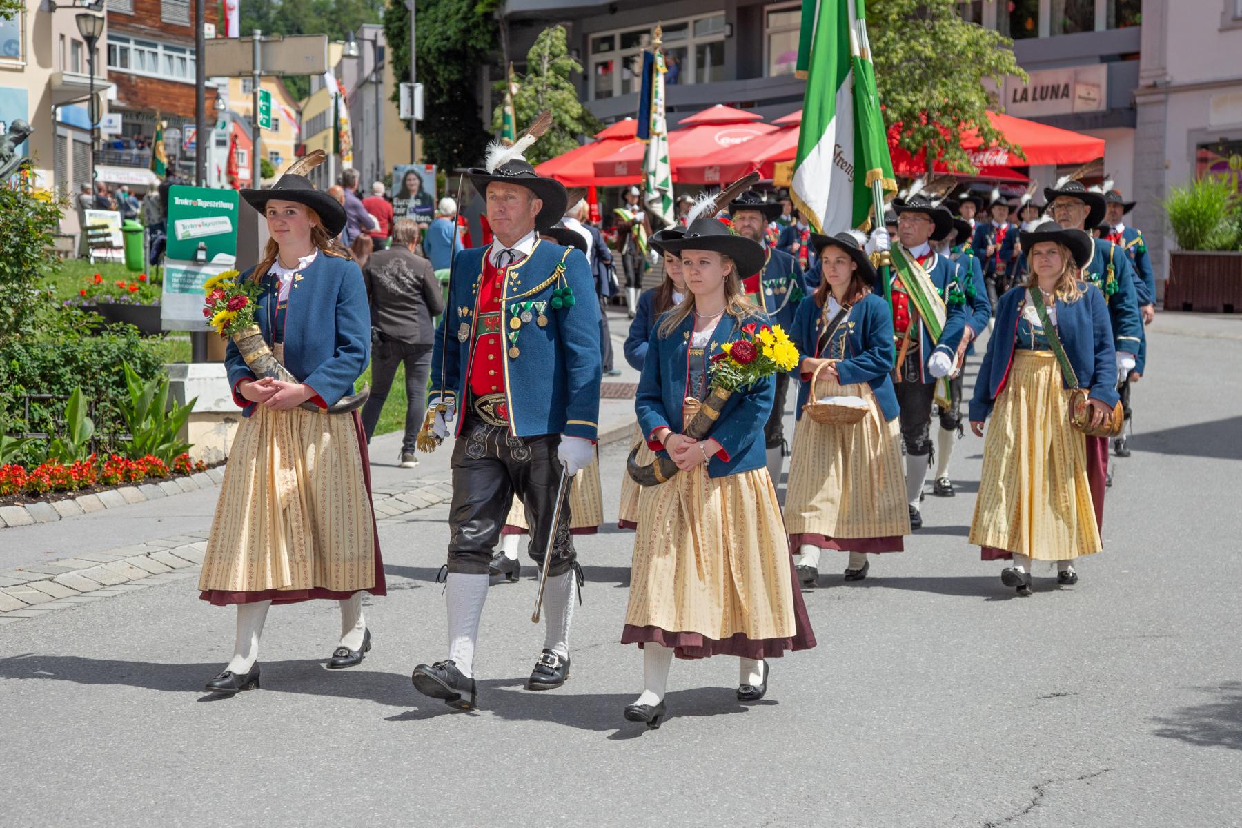 Oberländer Regimentsfest in Imst am 16.06.
