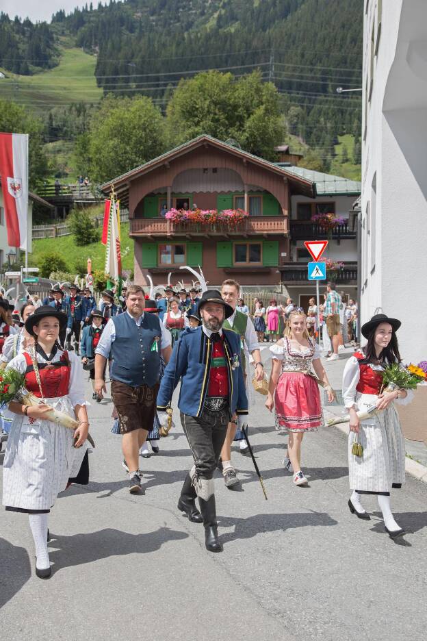 Schützenkompanie Pettneu beim Schützenfest in St. Anton am Arlberg - 07.08.2022