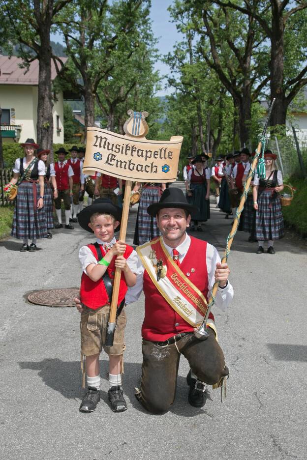 Stabführer und Taferlträger beim Pinzgauer Bezirksmusikfest - 05.06.2022