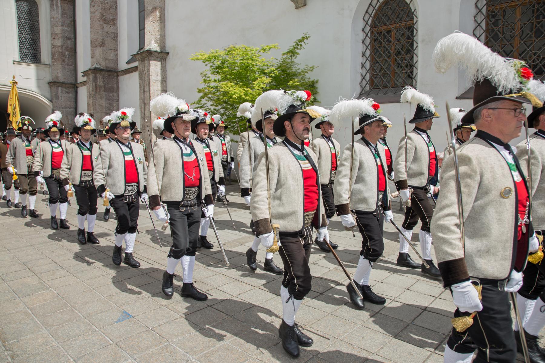 Bundesversammlung des Bundes der Tiroler Schützenkompanien in Innsbruck am 28.04.