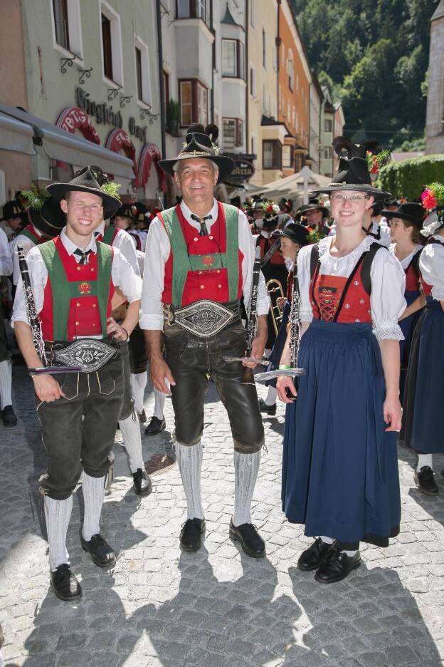 Musikanten aus Auffach beim Bezirksmusikfest in Rattenberg - 17.07.2022