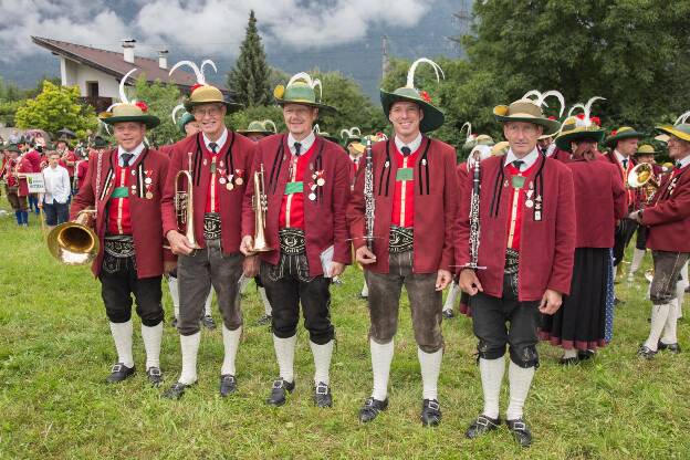 Musikanten aus Kreith beim Bezirksmusikfest in Völs - 10.07.2022