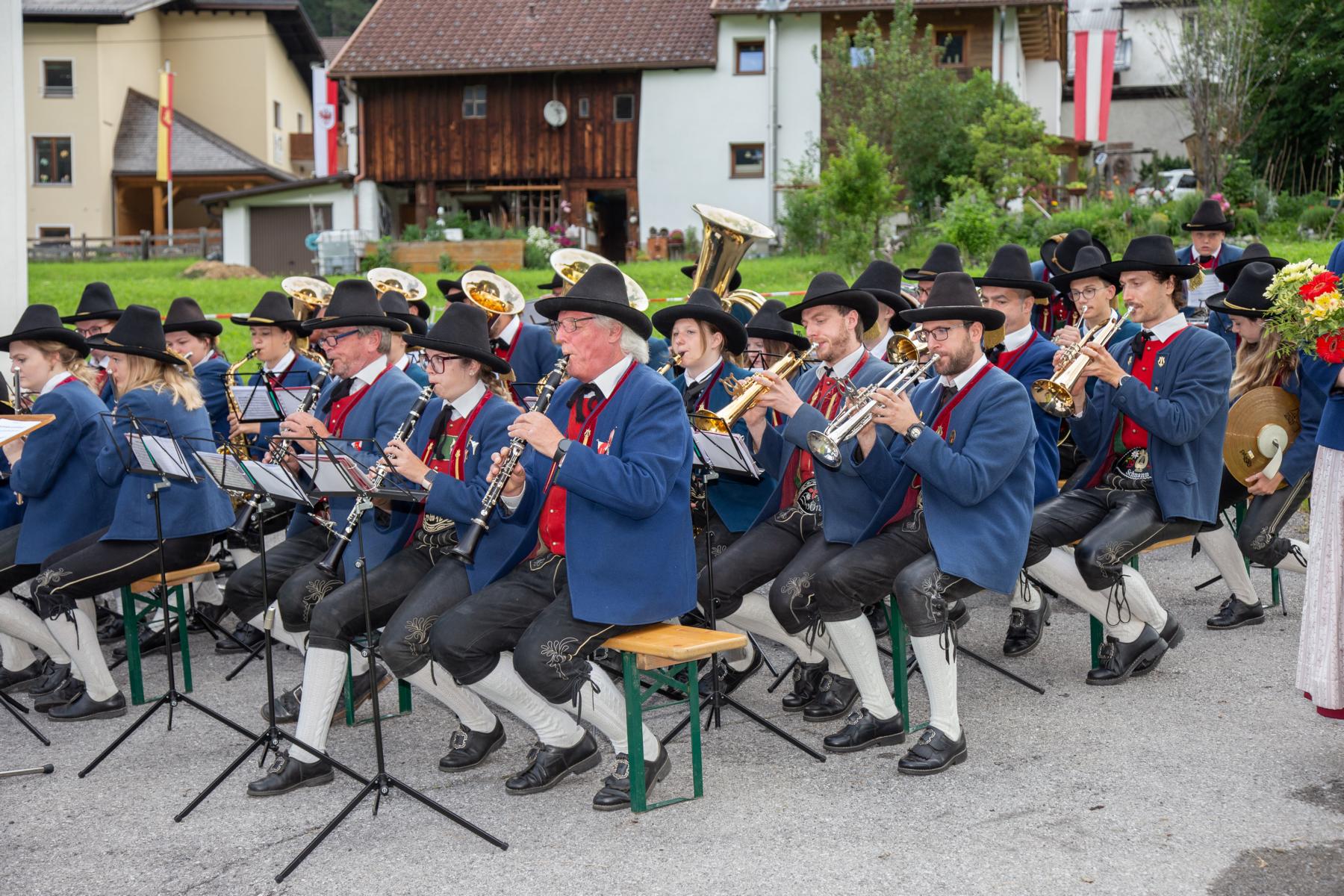Bezirksschützenfest in Schnann am 30.06.