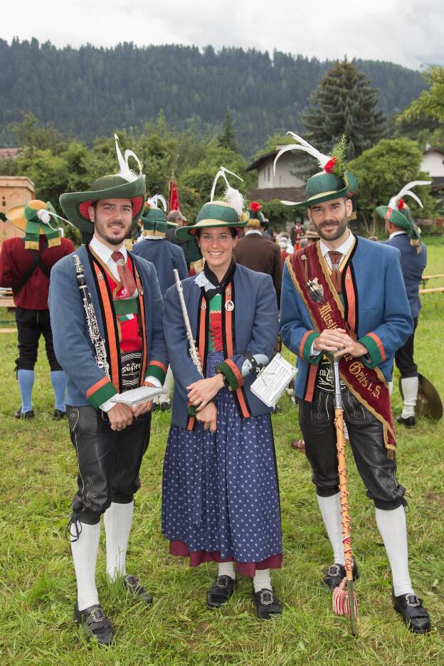 Musikanten aus Gries im Sellrain beim Bezirksmusikfest in Völs - 10.07.2022