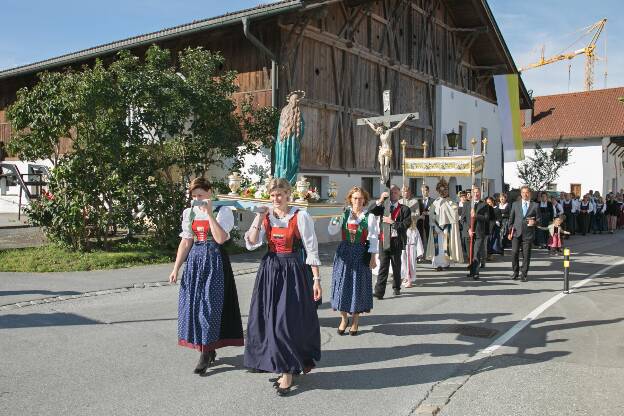 Prozession zum Kirchenpatrozinium in Lans - 19.09.2021