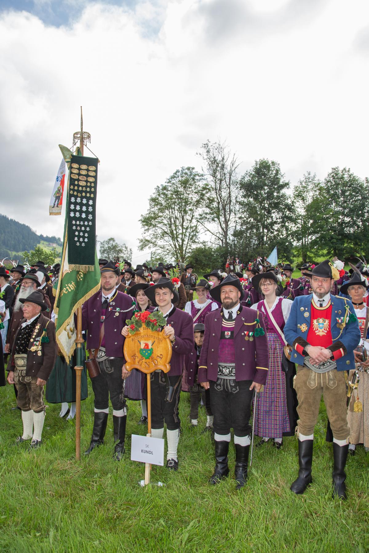 Bataillonsschützenfest Kufstein in der Wildschönau am 14.07.