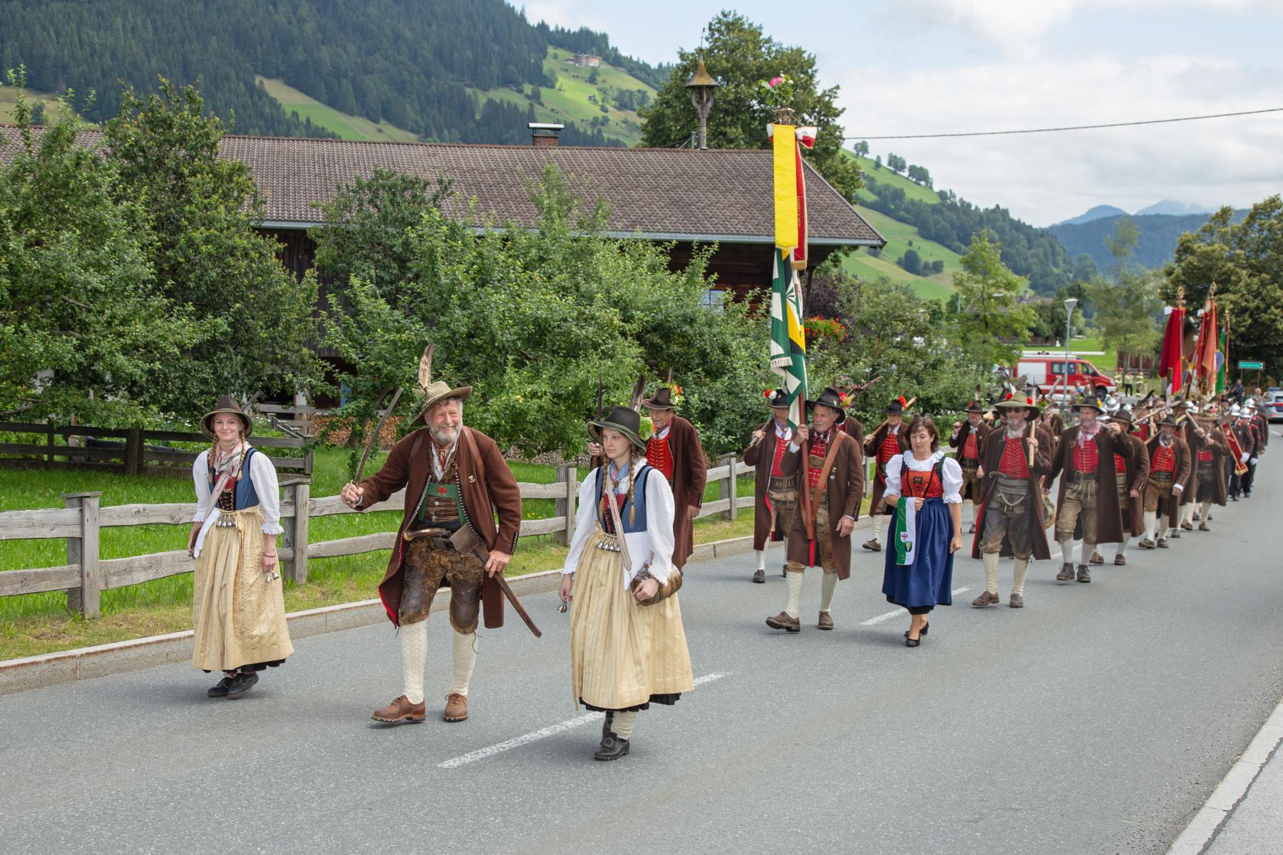 Bataillonsschützenfest Kufstein in der Wildschönau am 14.07.