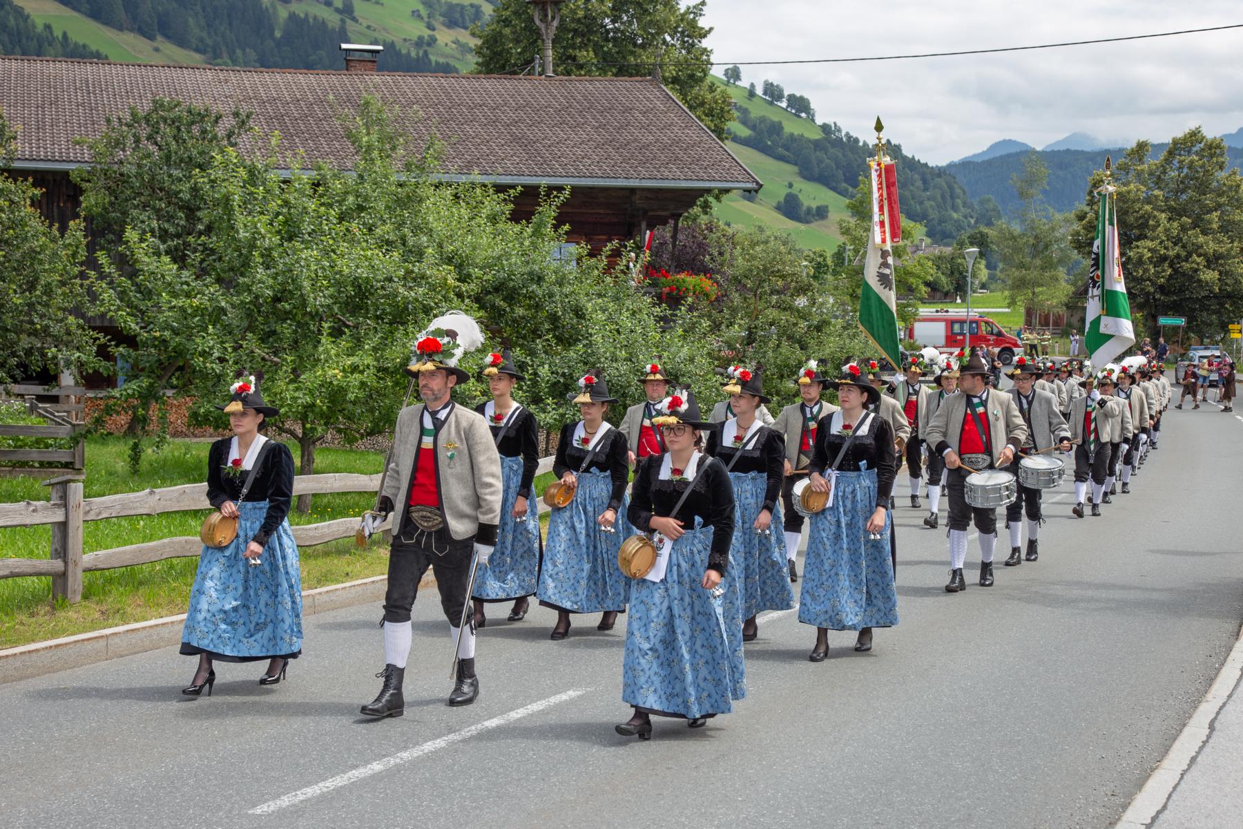 Bataillonsschützenfest Kufstein in der Wildschönau am 14.07.