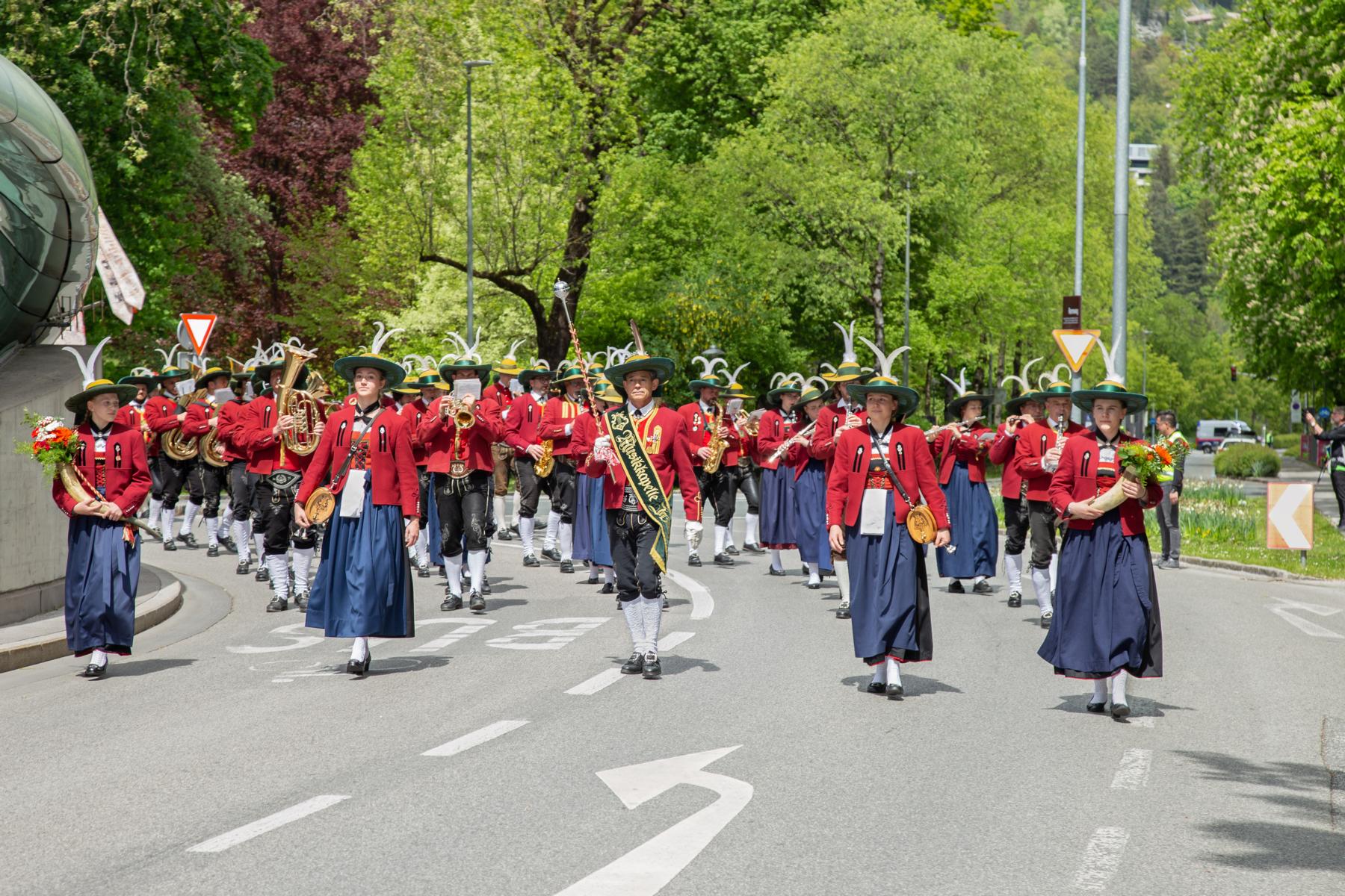 Bundesversammlung des Bundes der Tiroler Schützenkompanien in Innsbruck am 28.04.