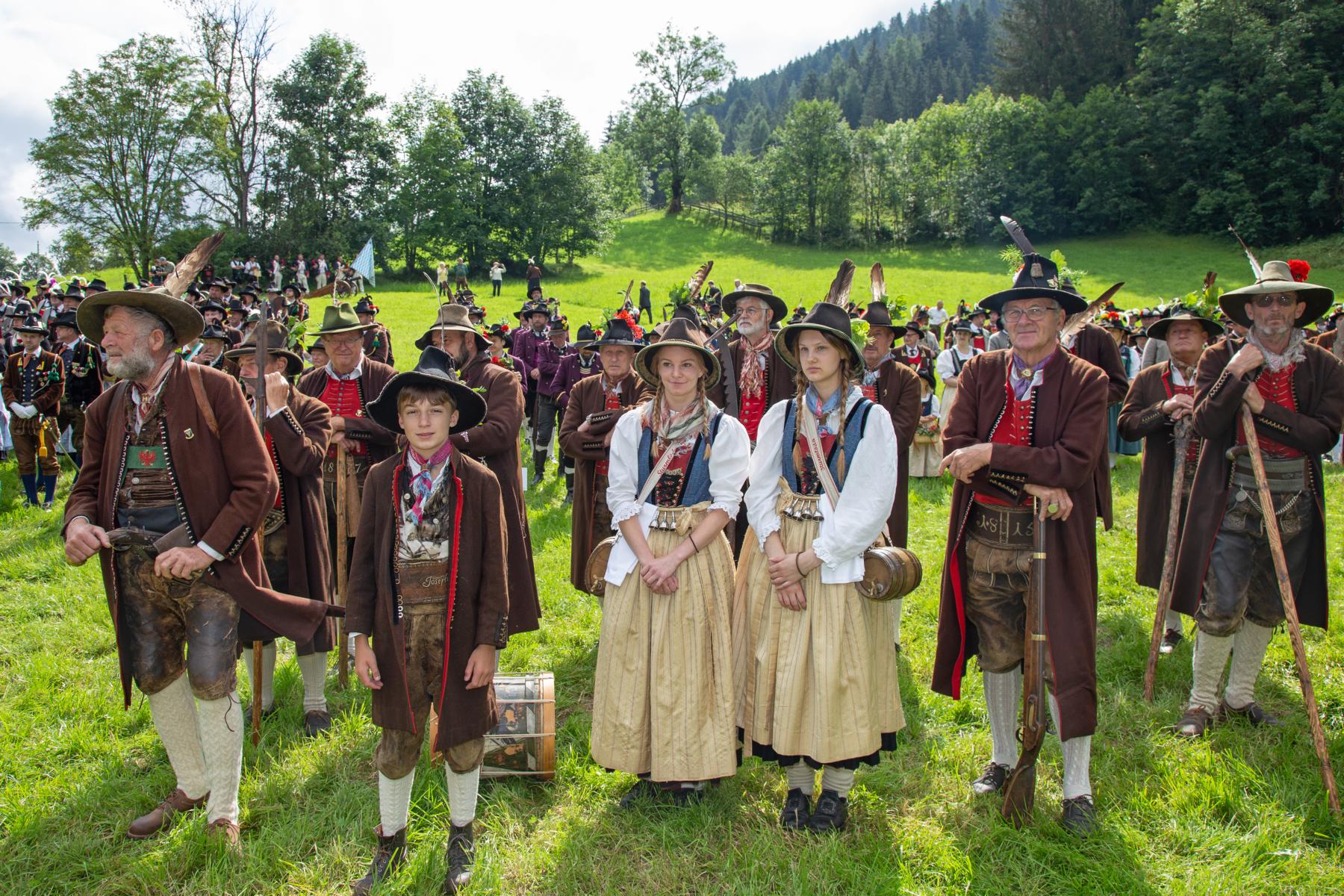 Bataillonsschützenfest Kufstein in der Wildschönau am 14.07.