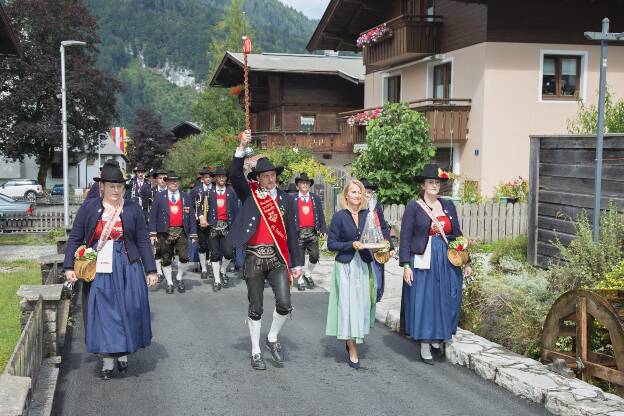 Musikkapelle St. Johann in Tirol beim Bezirksmusikfest in Erpfendorf - 31.07.2022