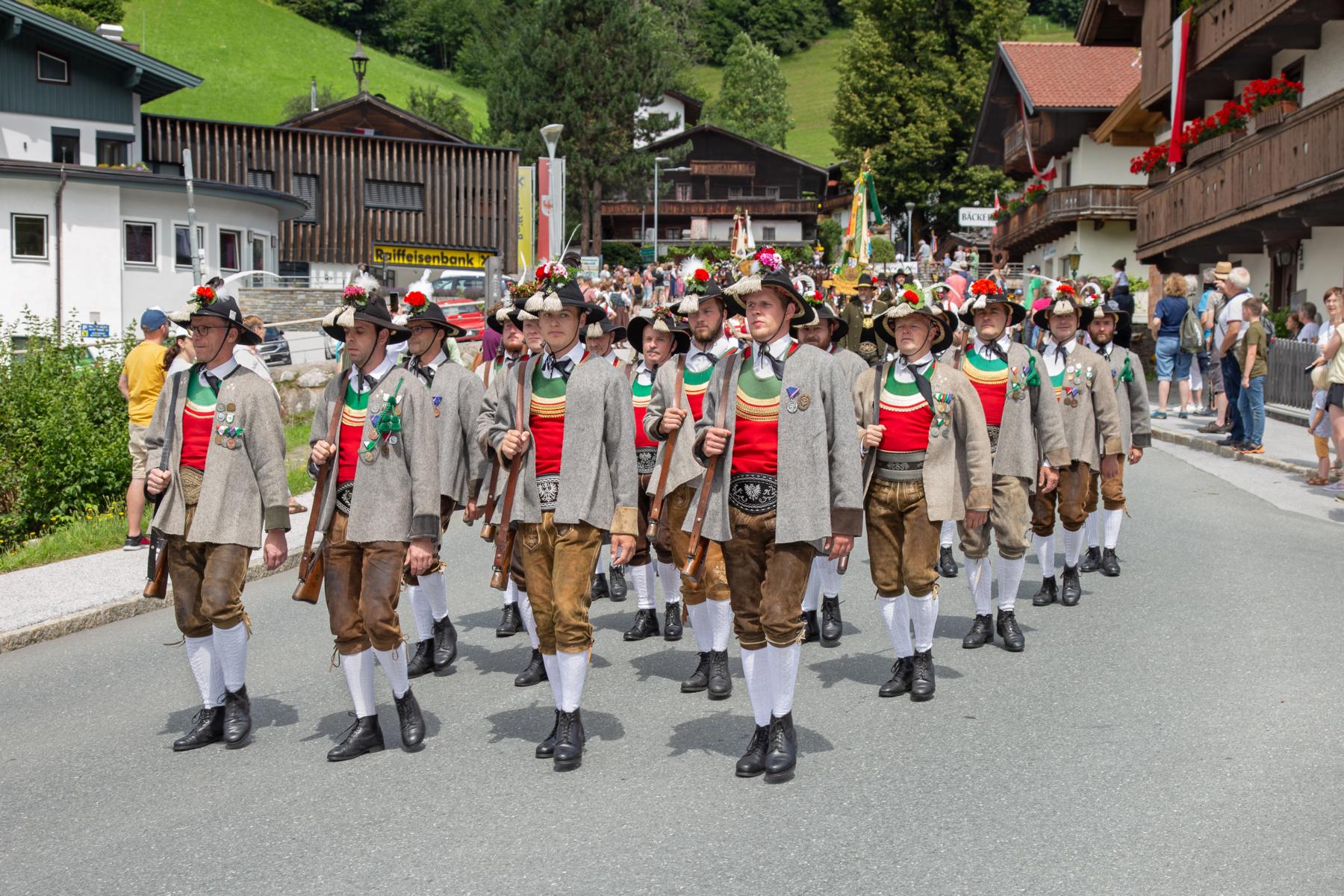 Bataillonsschützenfest Kufstein in der Wildschönau am 14.07.