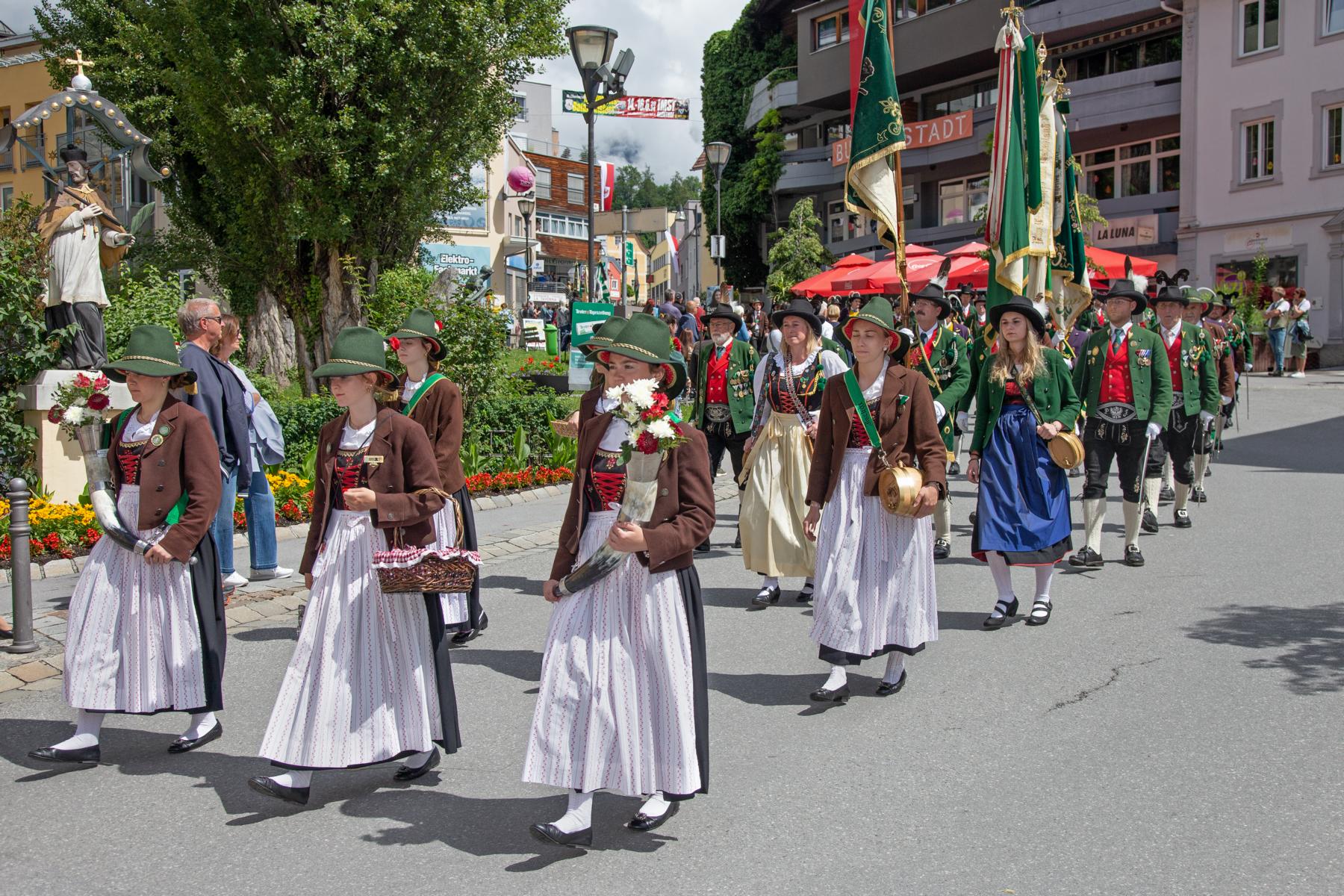 Oberländer Regimentsfest in Imst am 16.06.