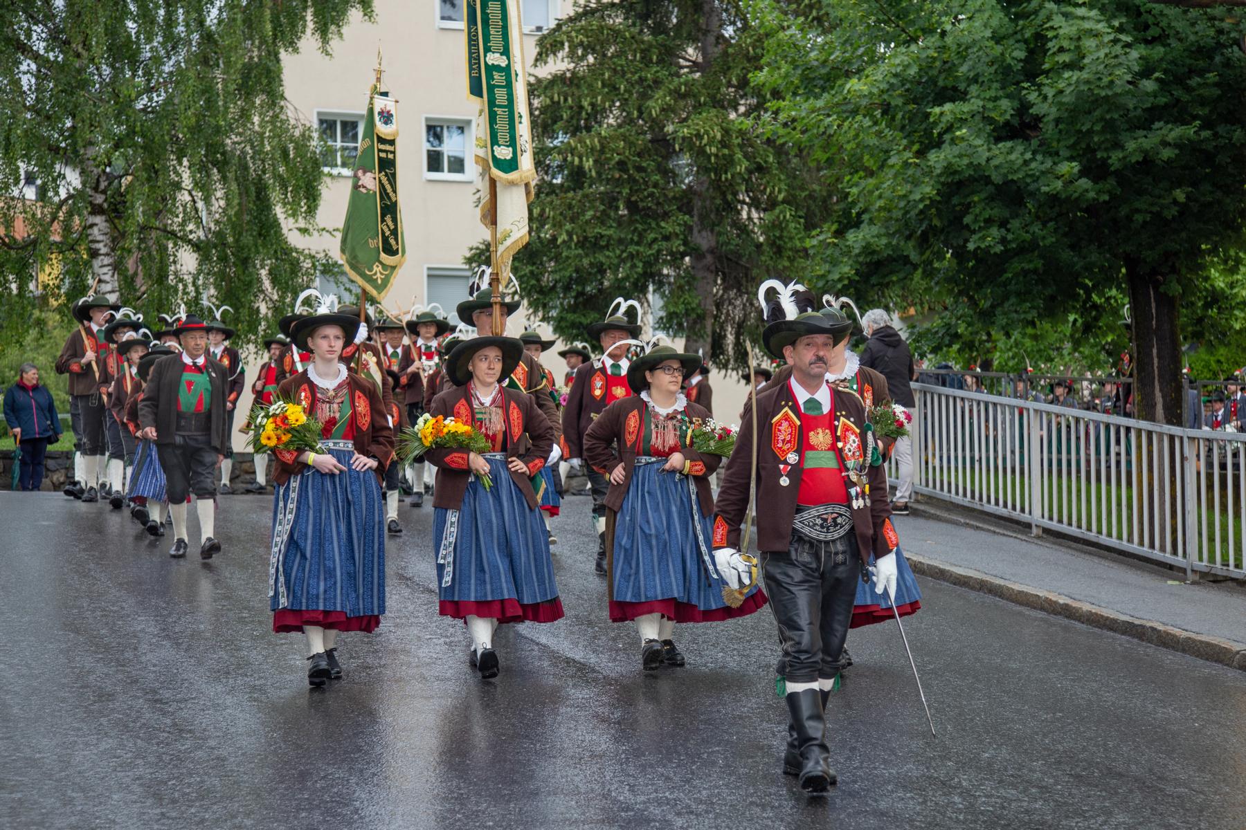 Oberländer Regimentsfest in Imst am 16.06.
