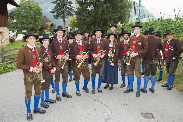 Musikanten aus St. Ulrich am Pillersee beim Bezirksmusikfest in Erpfendorf - 31.07.2022