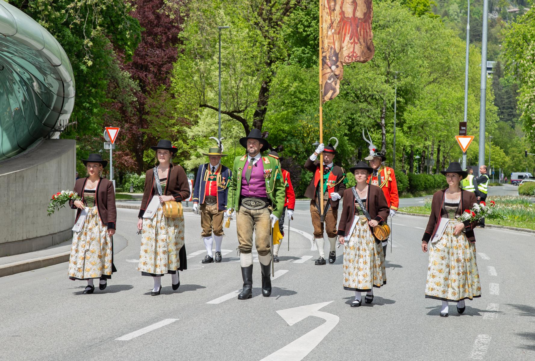 Bundesversammlung des Bundes der Tiroler Schützenkompanien in Innsbruck am 28.04.
