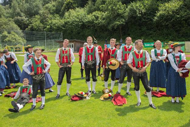 Musikanten aus Sistrans beim Bezirksmusikfest in Völs - 10.07.2022