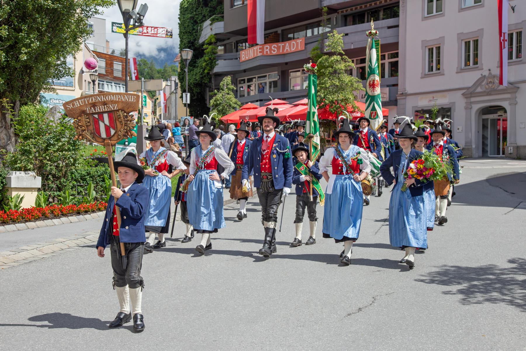 Oberländer Regimentsfest in Imst am 16.06.