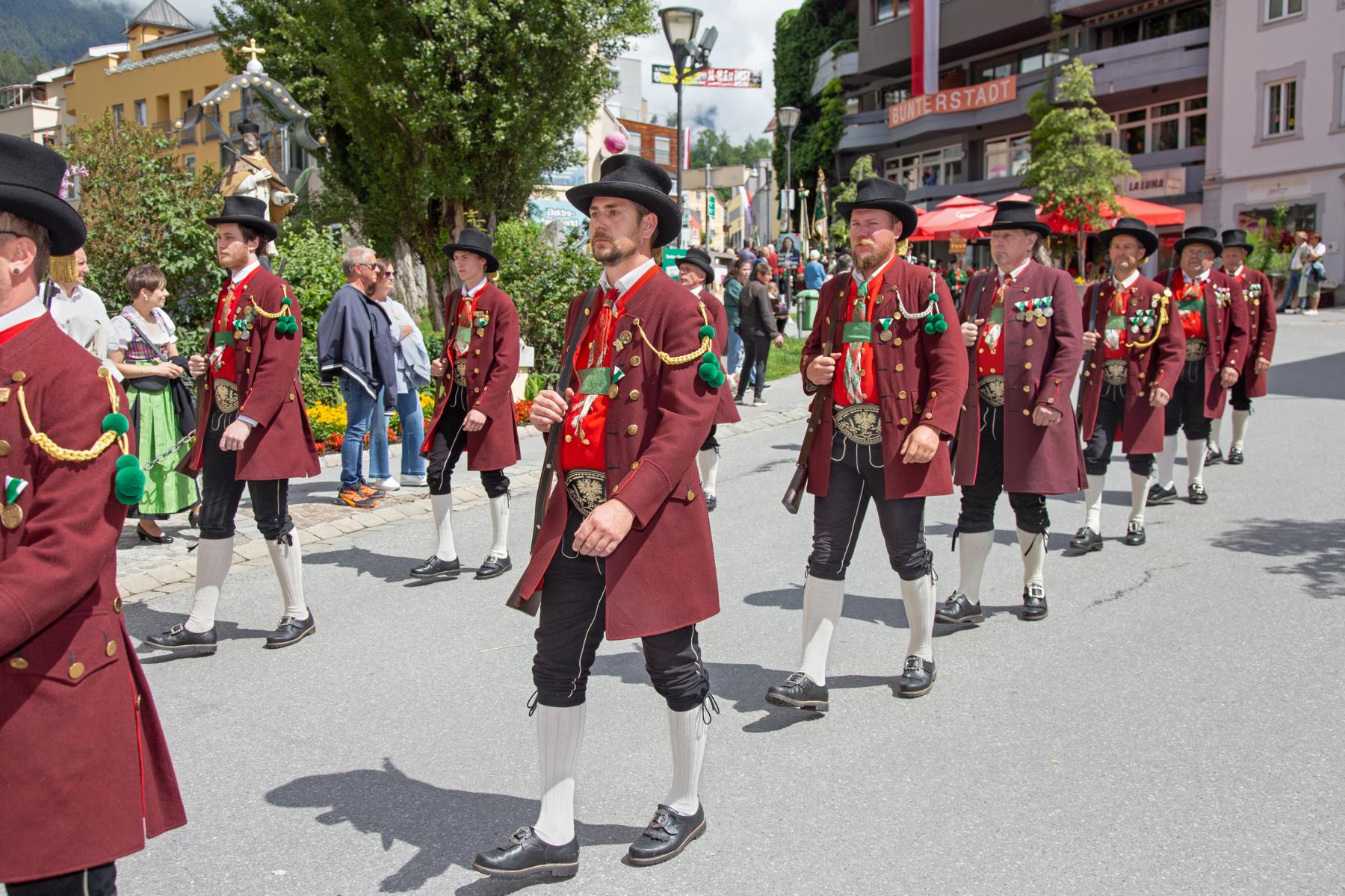Oberländer Regimentsfest in Imst am 16.06.
