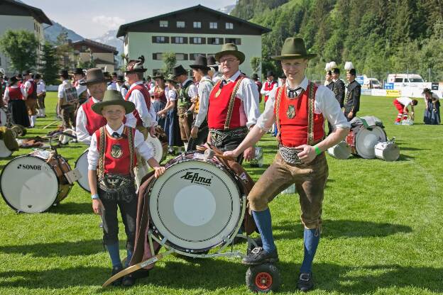 Musikanten aus dem Gasteiner Tal beim Pinzgauer Bezirksmusikfest - 05.06.2022