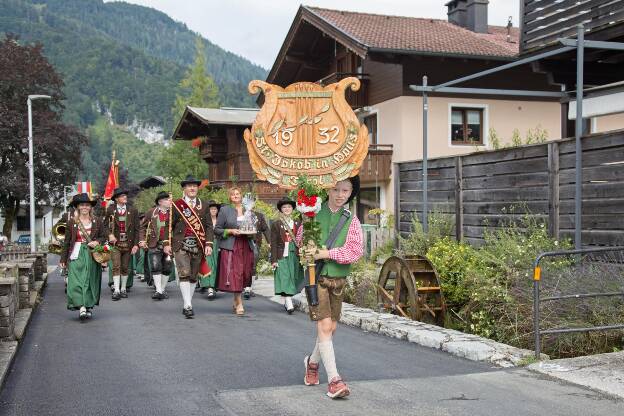 Musikkapelle St. Jakob im Haus beim Bezirksmusikfest in Erpfendorf - 31.07.2022