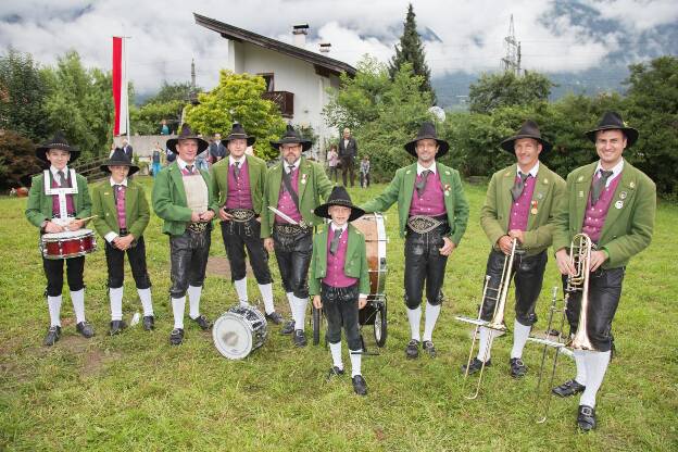 Musikanten aus Axams beim Bezirksmusikfest in Völs - 10.07.2022